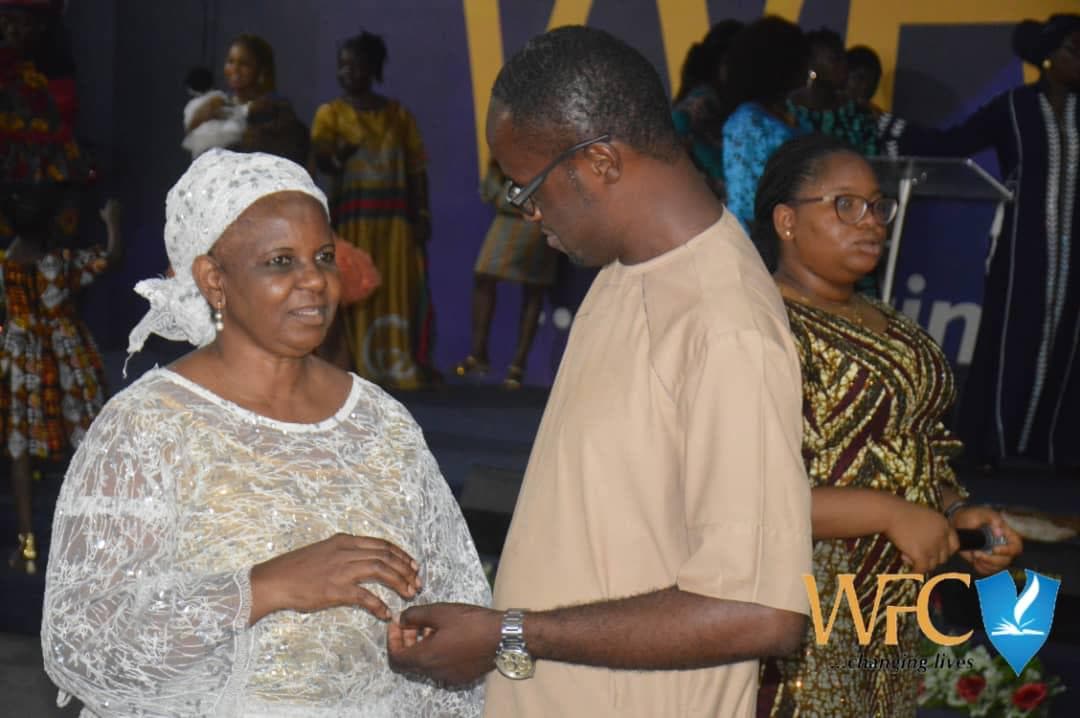 Couple conversing warmly during fellowship time